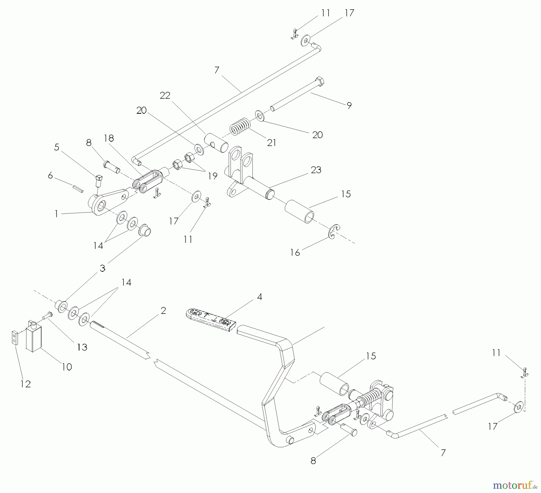 Husqvarna Nullwendekreismäher, Zero-Turn BZ 6127 D (968999262) - Husqvarna Zero-Turn Mower (2005-08 & After) Parking Brake