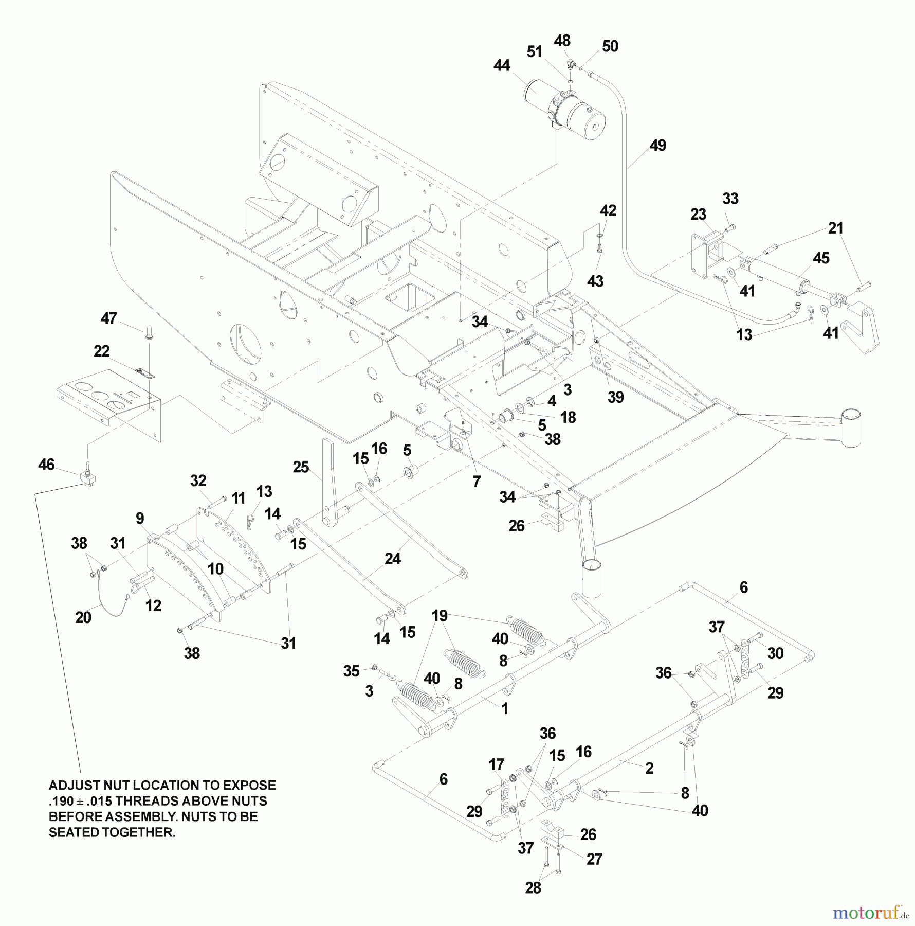 Husqvarna Nullwendekreismäher, Zero-Turn BZ 6127 D (968999218) - Husqvarna Zero-Turn Mower (2004-11 & After) (SN: 033600000 & Up) Deck Lift (Power)