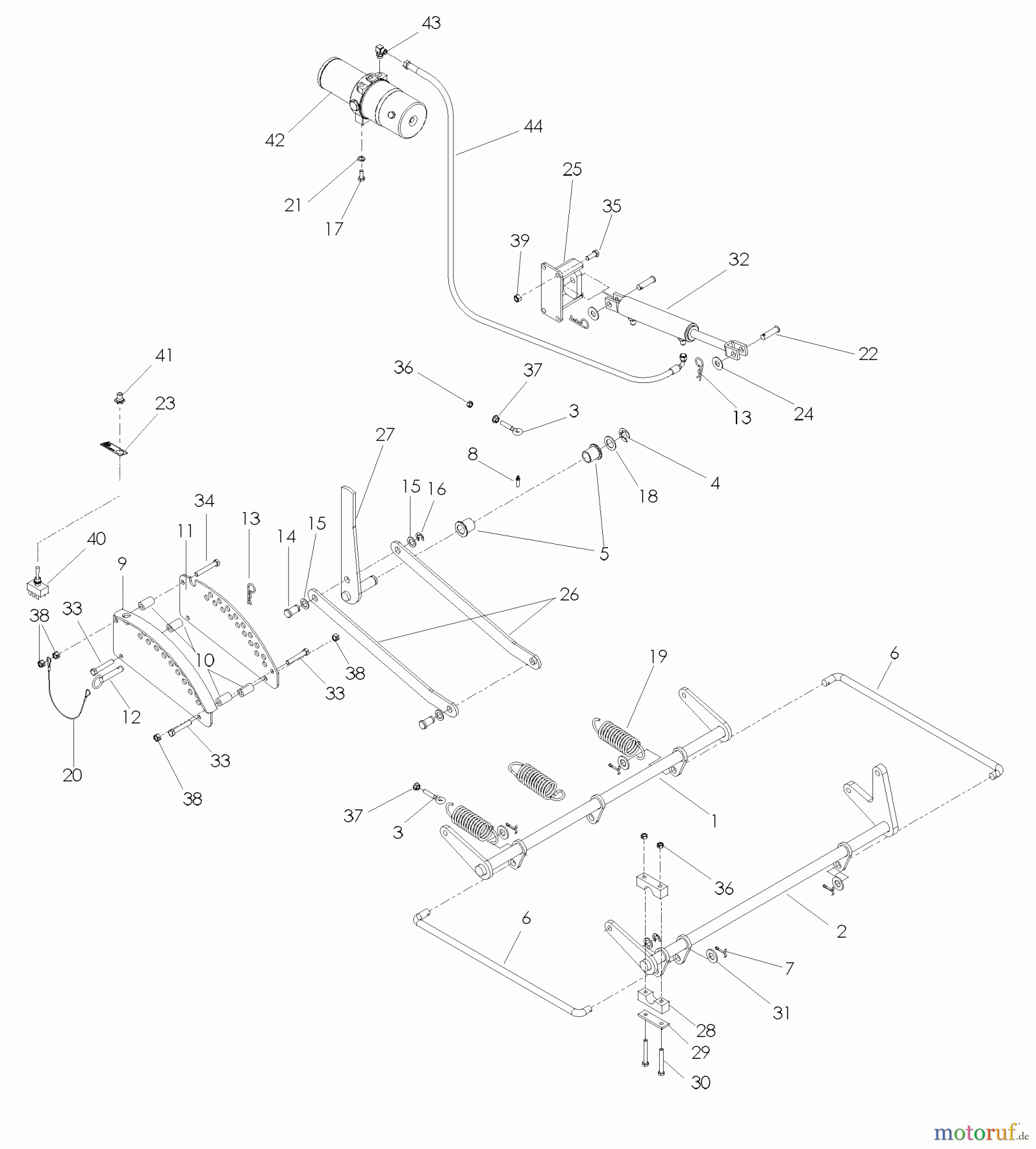 Husqvarna Nullwendekreismäher, Zero-Turn BZ 7234 DBF (968999370) - Husqvarna Zero-Turn Mower (2005-08 & After) Mower Lift / Deck Lift