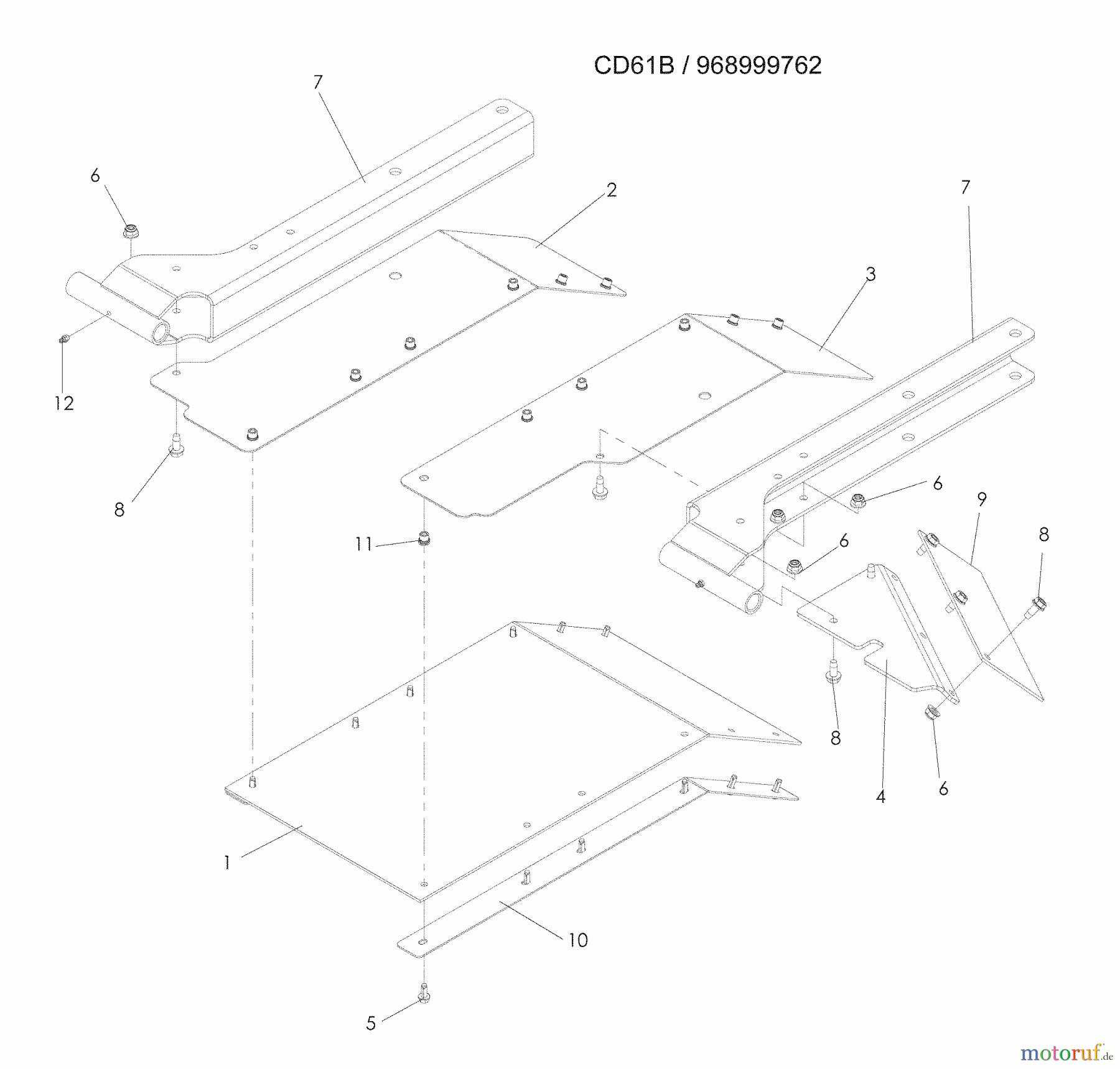 Husqvarna Nullwendekreismäher, Zero-Turn CD 61 B (968999762) - Husqvarna Zero-Turn Mower (2009-03 & After) Debris Guard
