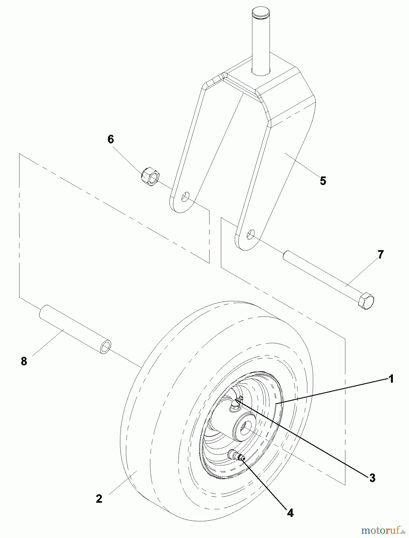 Husqvarna Nullwendekreismäher, Zero-Turn CZ 4815 (968999219) - Husqvarna KAA Zero-Turn Mower (2002-11 & After) Caster Assembly