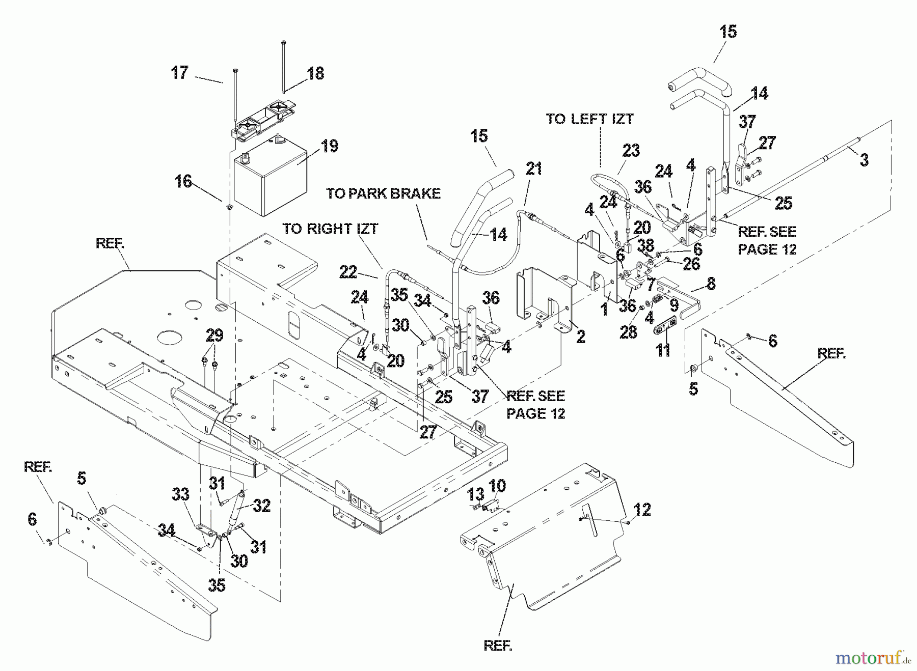 Husqvarna Nullwendekreismäher, Zero-Turn CZ 4818 (968999276) - Husqvarna Zero-Turn Mower (2004-09 & After) Motion Control Assembly