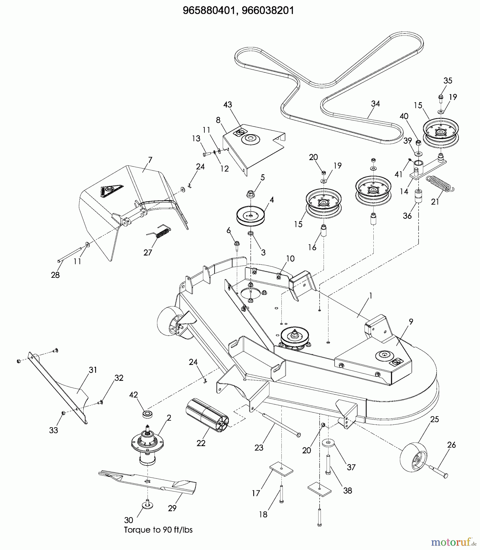 Husqvarna Nullwendekreismäher, Zero-Turn EZ 4824 (965880401) - Husqvarna Zero-Turn Mower (2009-01 to 2008-12) 48