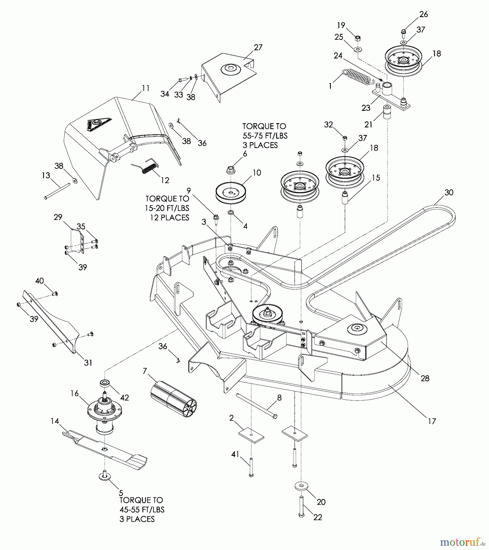 Husqvarna Nullwendekreismäher, Zero-Turn EZ 4220 BF (968999693) - Husqvarna Zero-Turn Mower (2008-08 & After) 42 Inch Cutting Deck