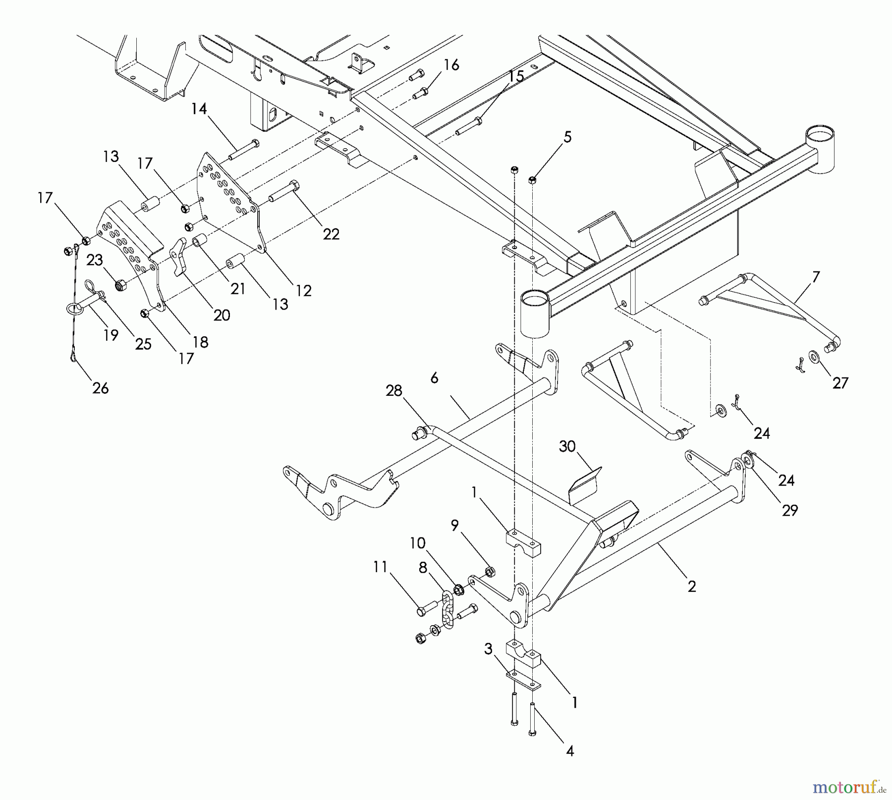 Husqvarna Nullwendekreismäher, Zero-Turn EZ 4220 BF (968999693) - Husqvarna Zero-Turn Mower (2008-08 & After) Mower Lift / Deck Lift