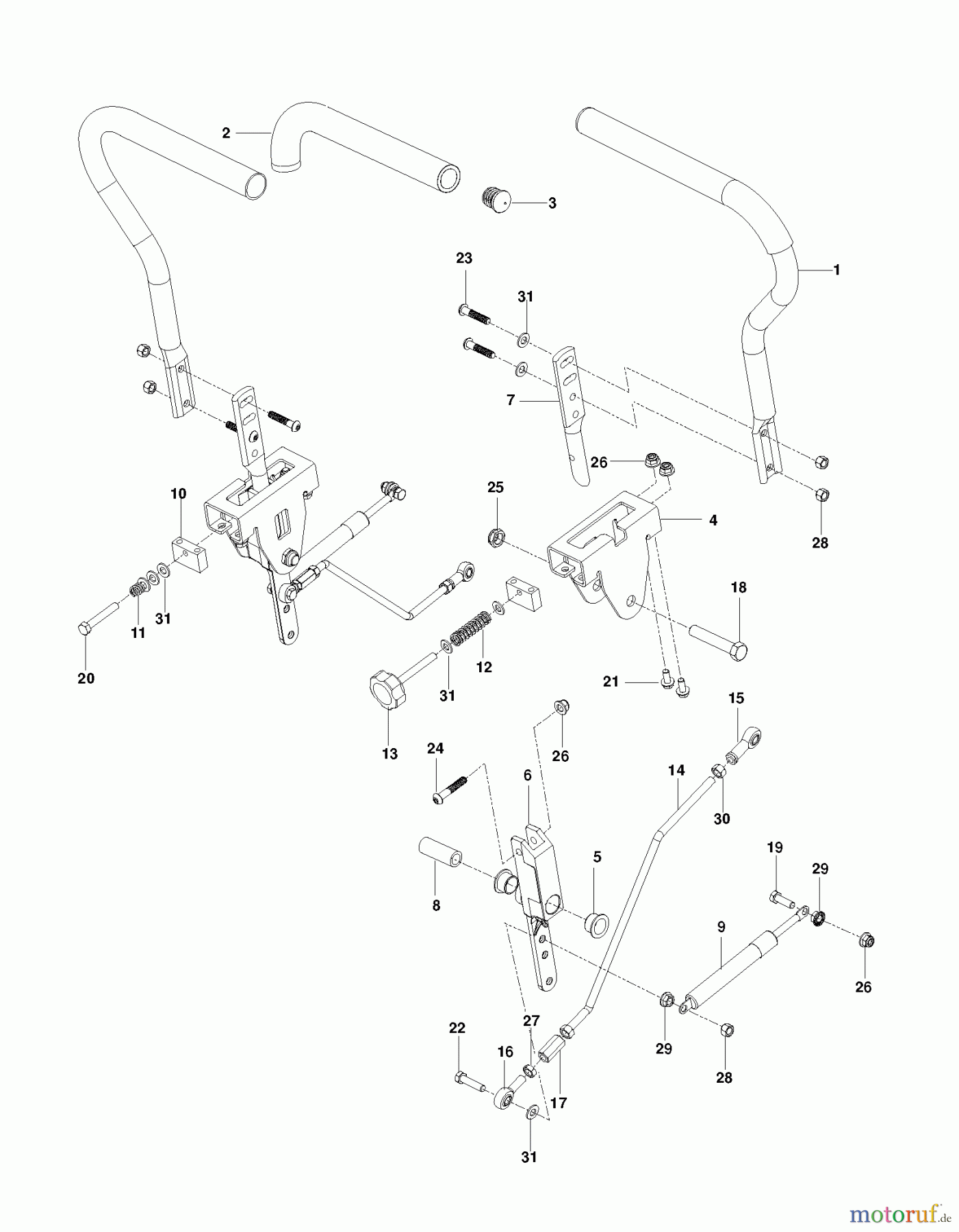  Husqvarna Nullwendekreismäher, Zero-Turn EZ 4824 CA (966659501) - Husqvarna Zero-Turn Mower (2012-08 & After) STEERING
