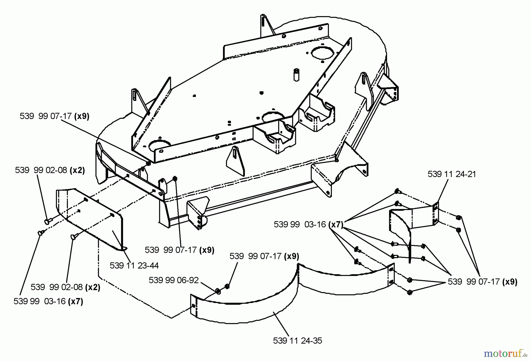 Husqvarna Nullwendekreismäher, Zero-Turn EZ 5221 KAA (968999292) - Husqvarna Zero-Turn Mower (2006-02 to 2006-05) Accessory Mulch Kit 52