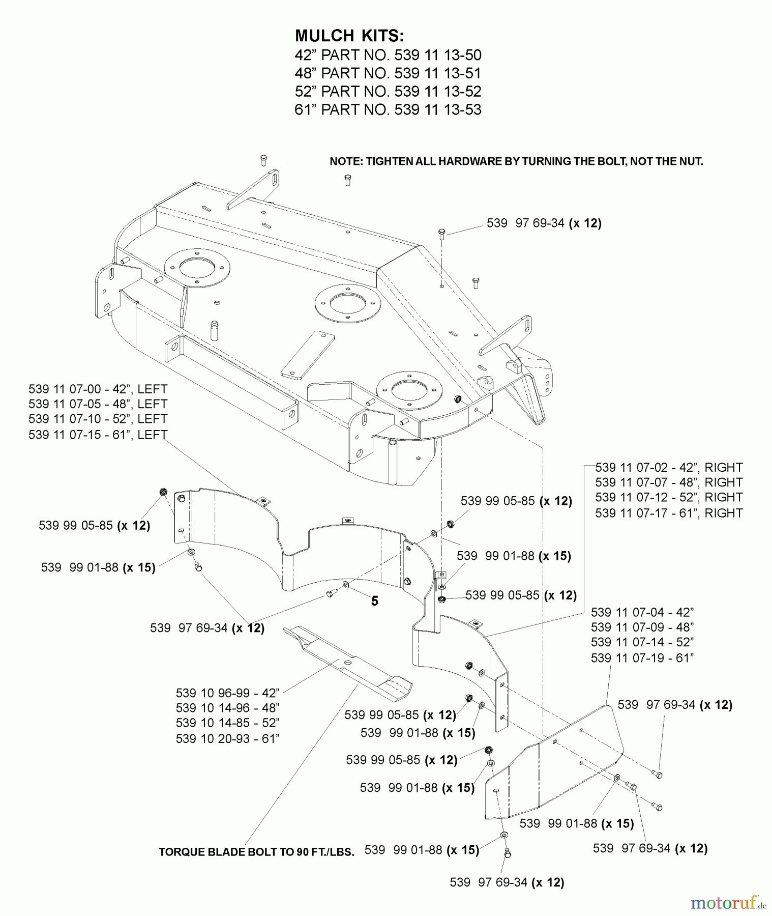 Husqvarna Nullwendekreismäher, Zero-Turn iZ 4217 (968999254) - Husqvarna Zero-Turn Mower (2005-03 & After) Accessories (Mulch Kits)