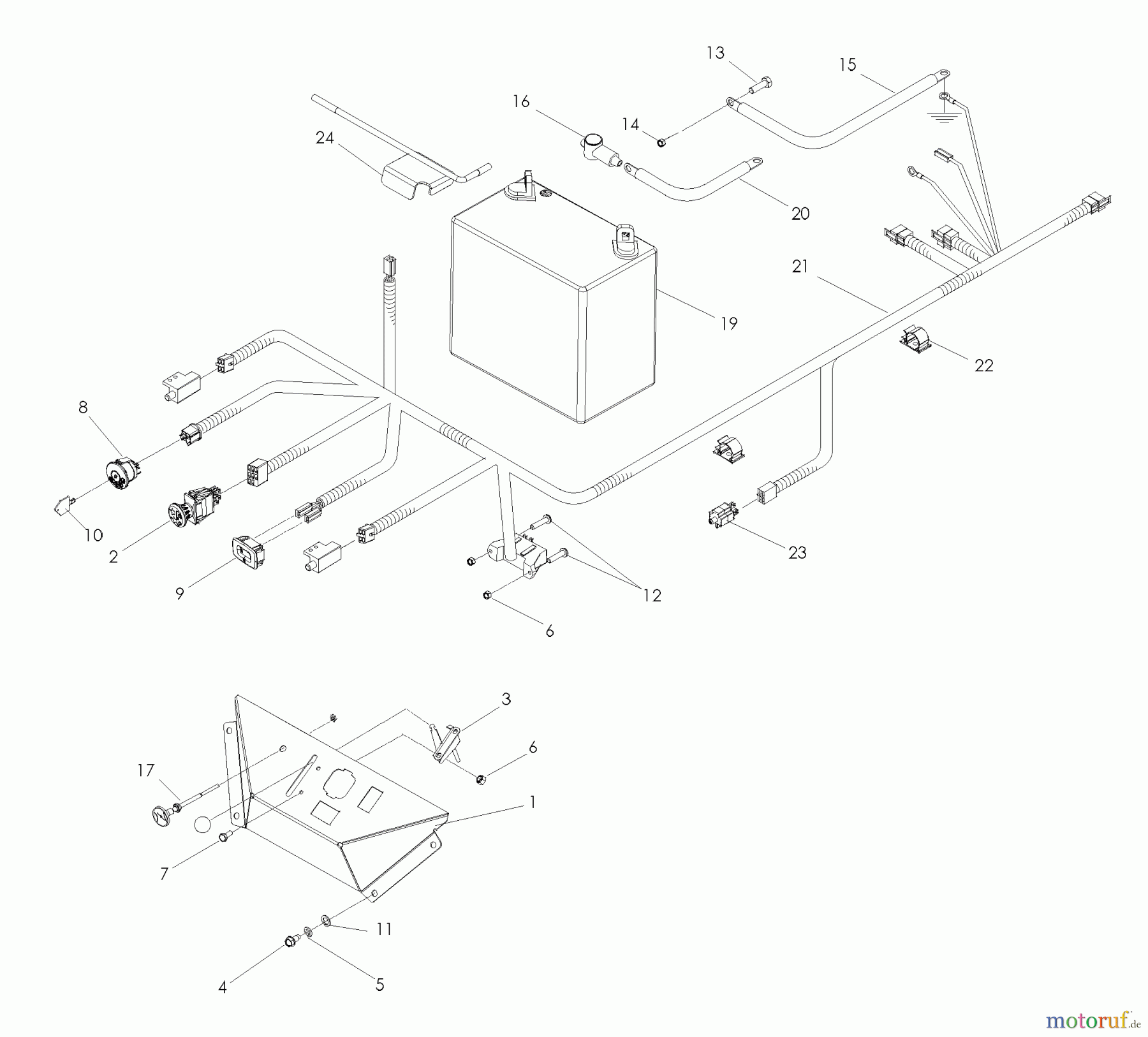 Husqvarna Nullwendekreismäher, Zero-Turn iZ 25 (968999672) - Husqvarna Zero-Turn Mower (2007-09 & After) Ignition System
