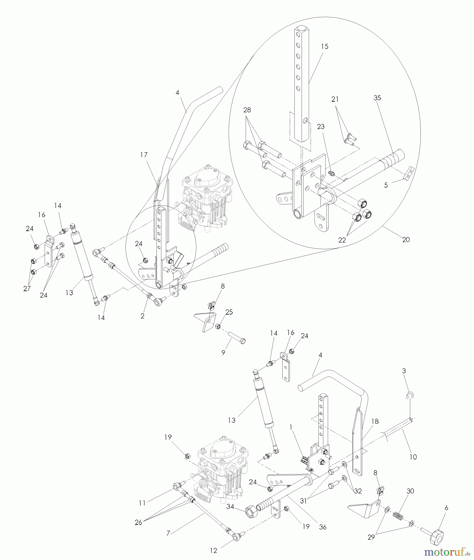 Husqvarna Nullwendekreismäher, Zero-Turn iZ 4217 C (968999750) - Husqvarna Zero-Turn Mower (2007-09 & After) Steering
