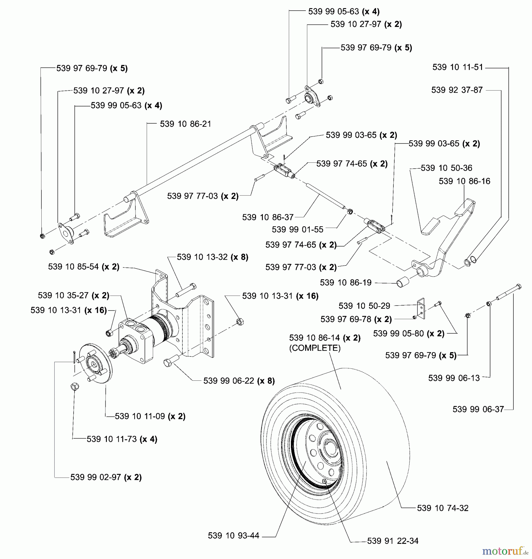 Husqvarna Nullwendekreismäher, Zero-Turn iZ 4217 TSKAA (968999254) - Husqvarna Zero-Turn Mower (2005-08 to 2005-11) Park Brake Assembly (TE)