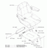 Husqvarna iZ 4217 TSKAA (968999254) - Zero-Turn Mower (2005-08 to 2005-11) Ersatzteile Seat Assembly