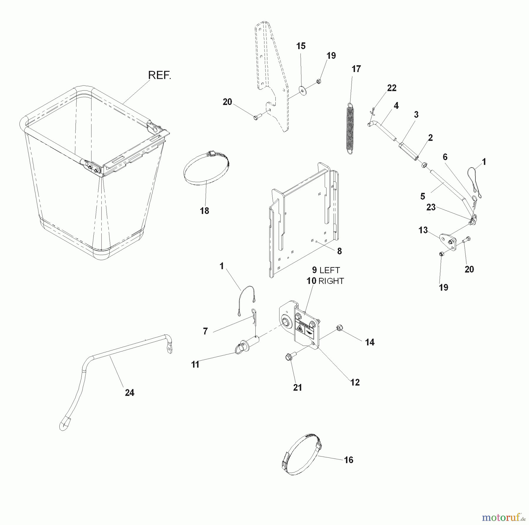 Husqvarna Nullwendekreismäher, Zero-Turn iZ 4217 TSKAA (968999254) - Husqvarna Zero-Turn Mower (2007-04 & After) Accessories HCS9 - 539 111280 Mounting Kit