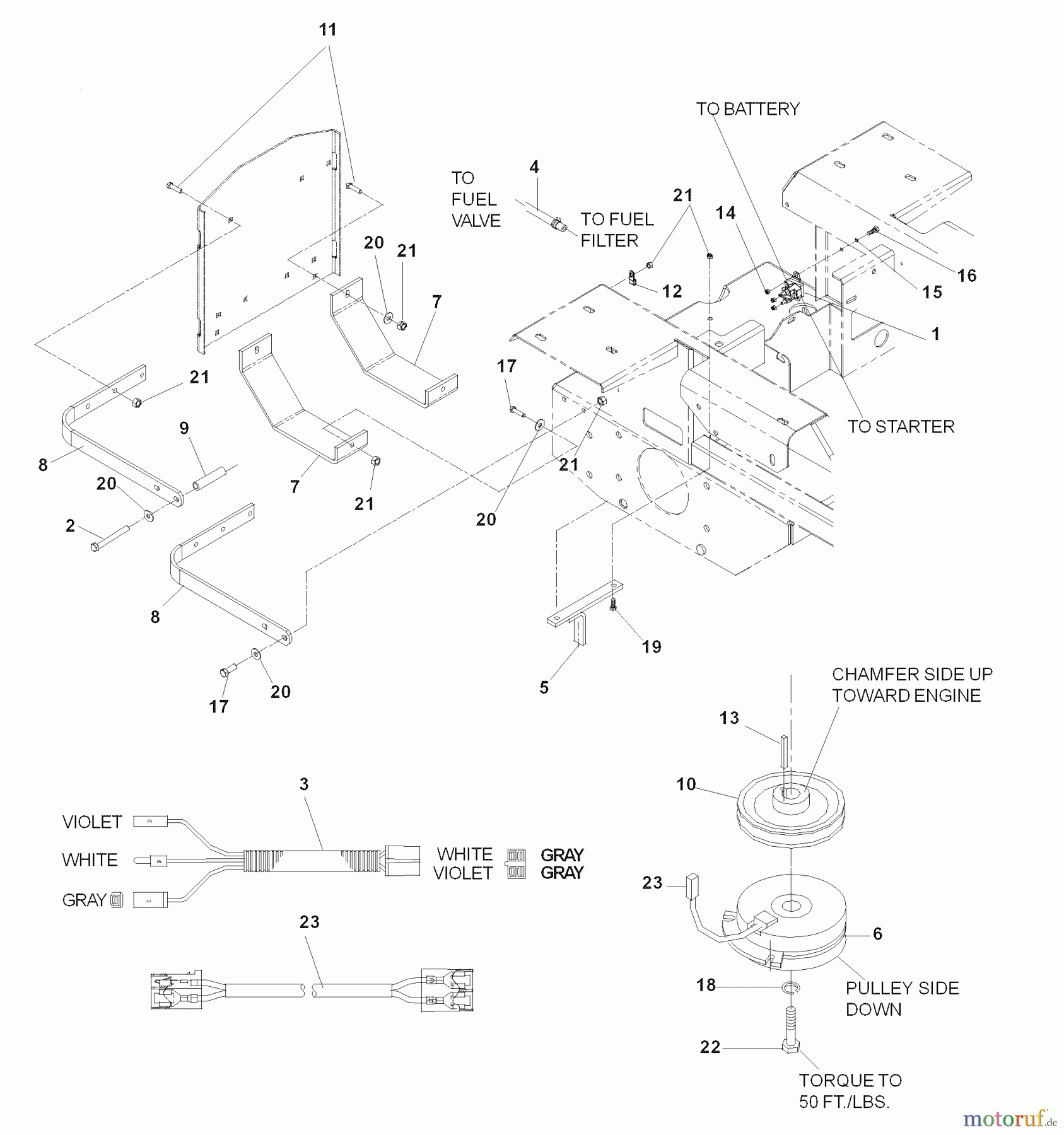 Husqvarna Nullwendekreismäher, Zero-Turn iZ 4217 TSKAA (968999254) - Husqvarna Zero-Turn Mower (2007-04 & After) Engine Kawasaki Model 968999254, 968999255, 968999256