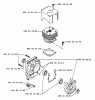Husqvarna 40 B - Backpack Blower (1991-12 & After) Ersatzteile Cylinder & Crankcase