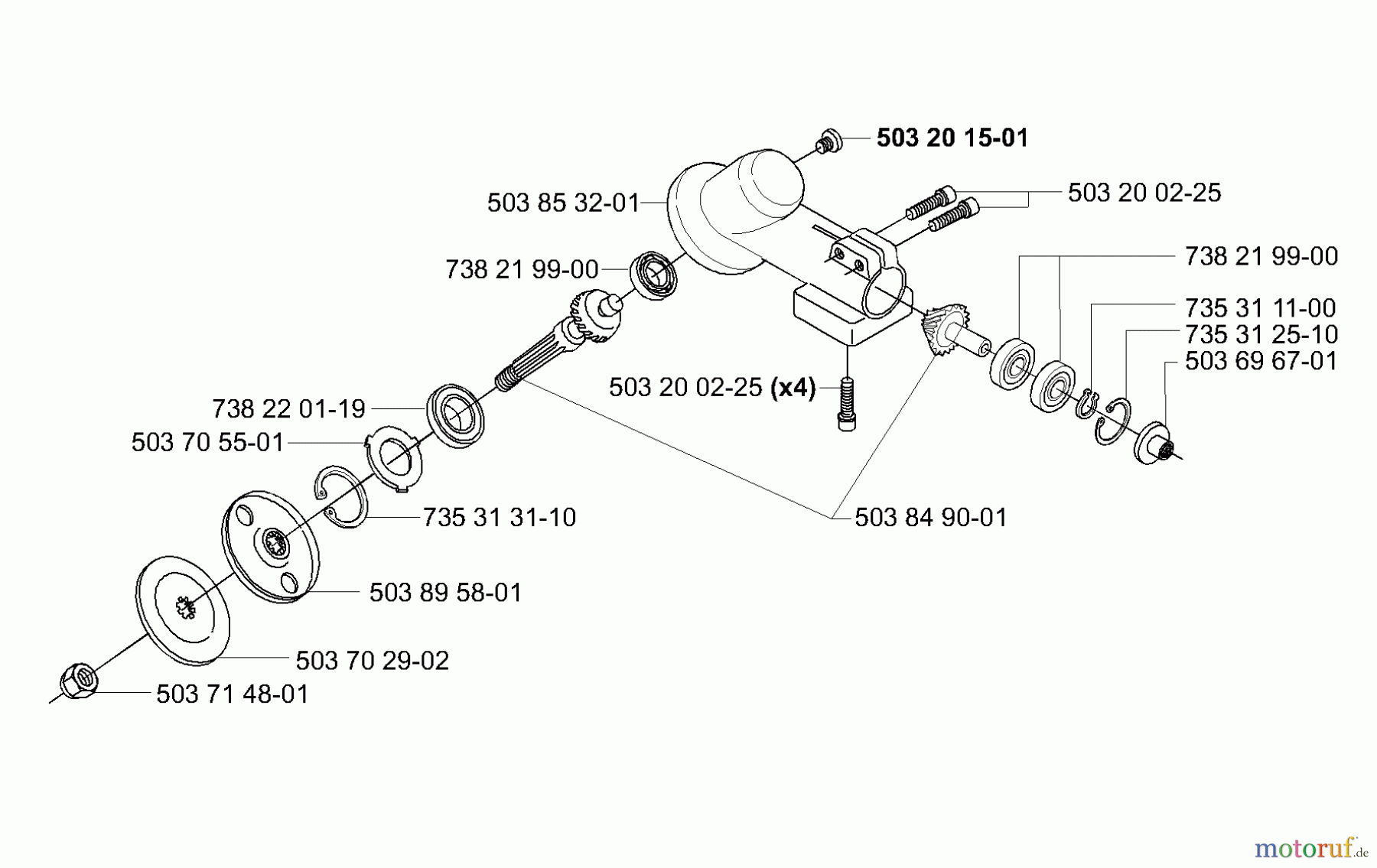 Husqvarna Kantenschneider 325 EX - Husqvarna Handheld Edger (2001-01 to 2006-03) Gear Head