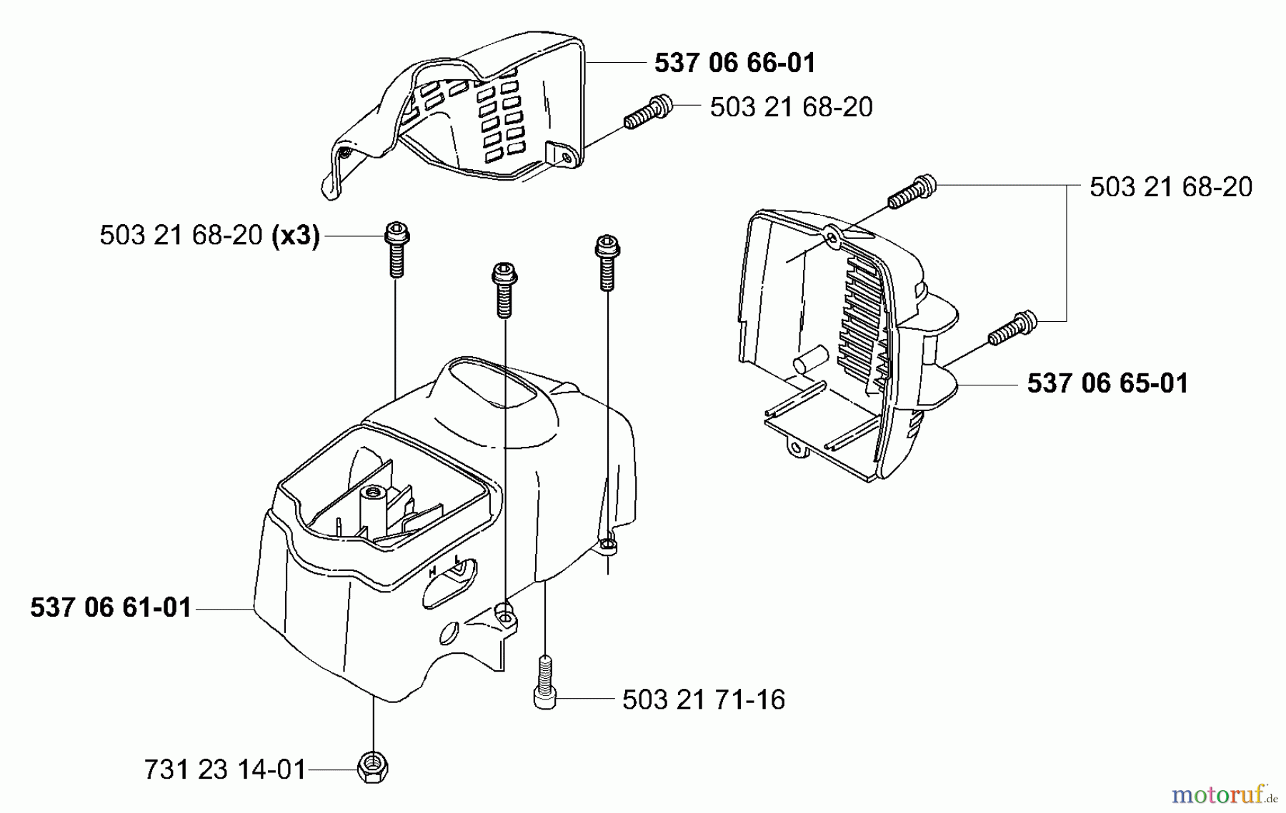 Husqvarna Kantenschneider 326 EX - Husqvarna Handheld Edger (E-TECH 2) (2001-03 to 2002-01) Covers