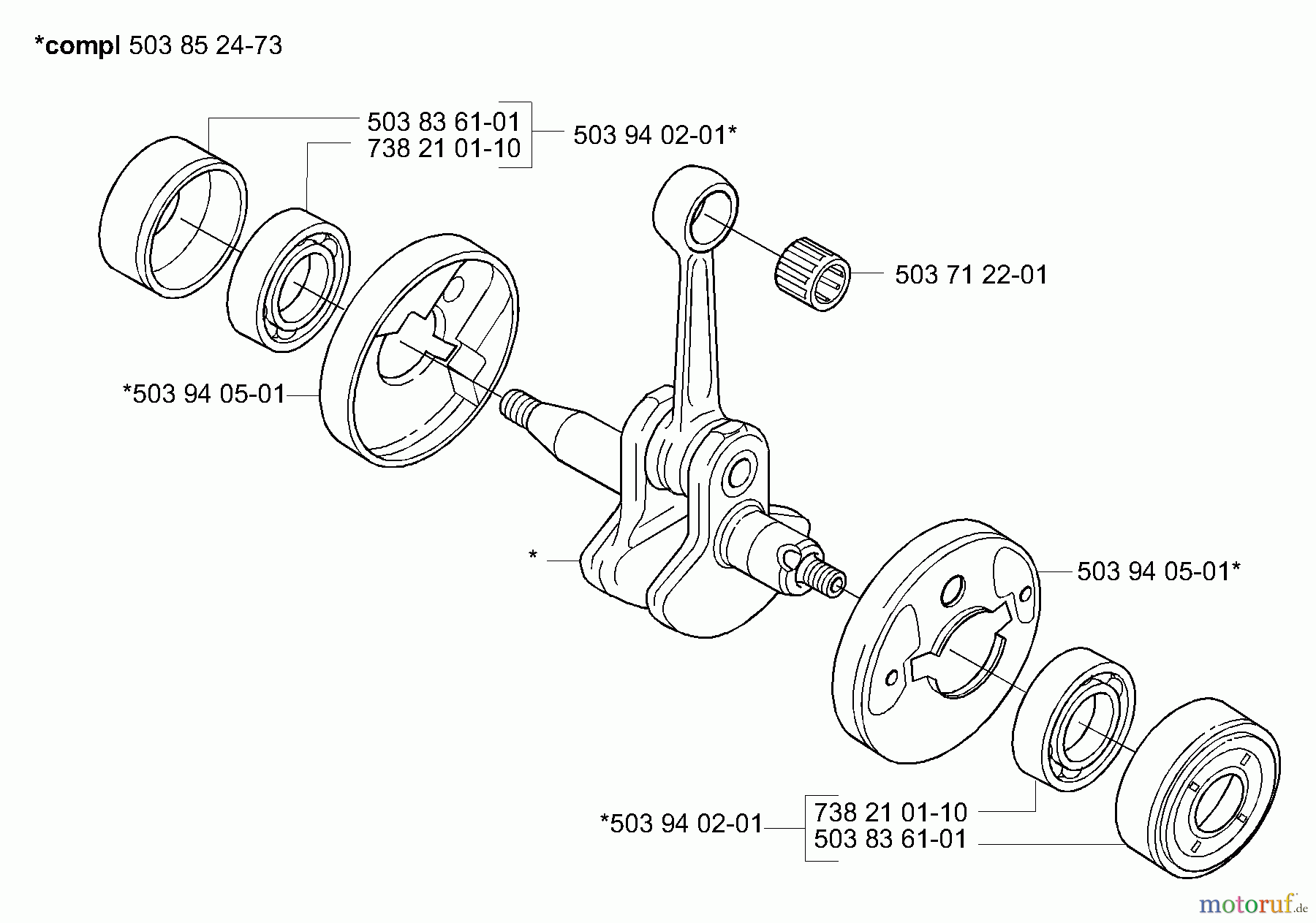 Husqvarna Kantenschneider 326 EX - Husqvarna Handheld Edger (E-TECH 2) (2001-03 to 2002-01) Crankshaft