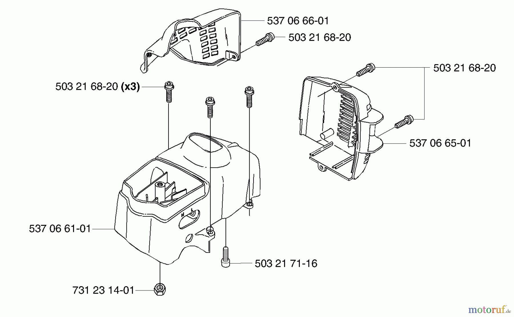Husqvarna Kantenschneider 326 EX - Husqvarna Handheld Edger (E-TECH 2) (2002-02 & After) Covers