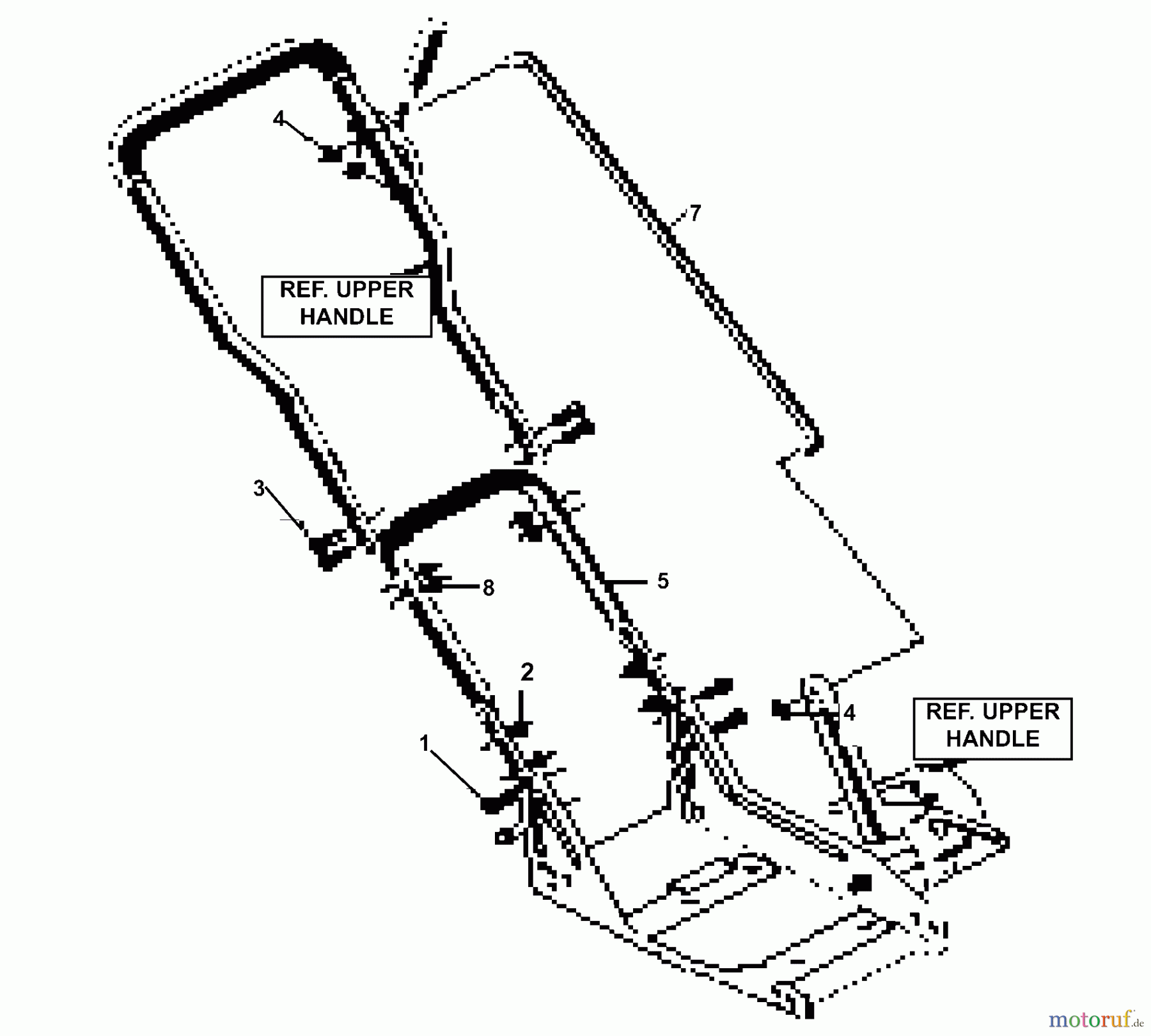 Husqvarna Kantenschneider LE 359 - Husqvarna Walk-Behind Edger (1998-02 & After) Handle Assy.