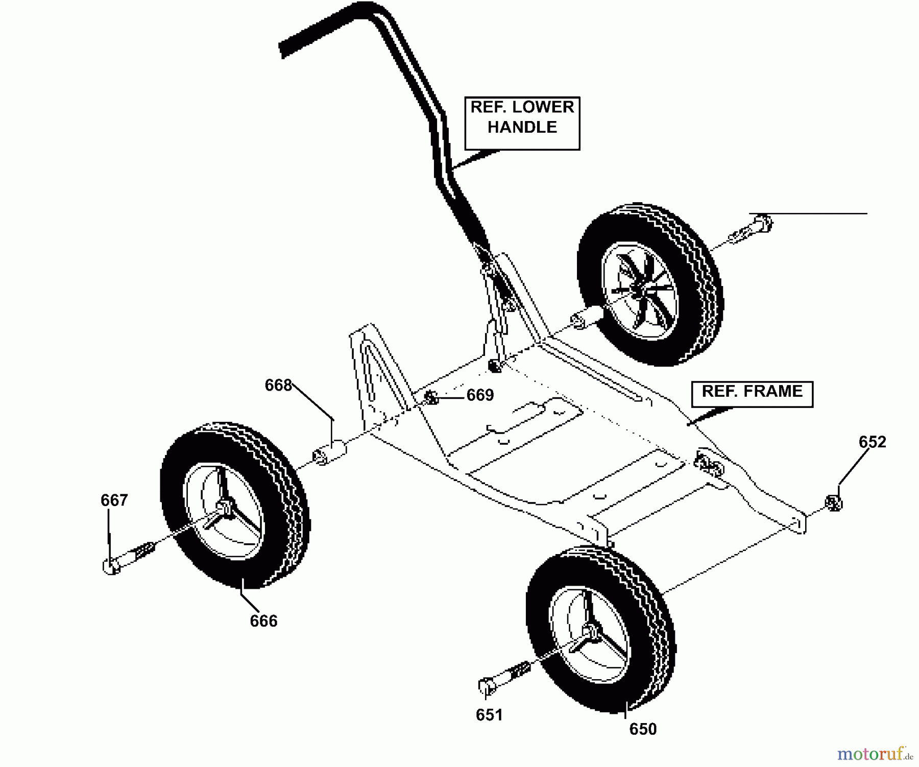 Husqvarna Kantenschneider LE 359 - Husqvarna Walk-Behind Edger (1998-02 & After) Tire Assy.
