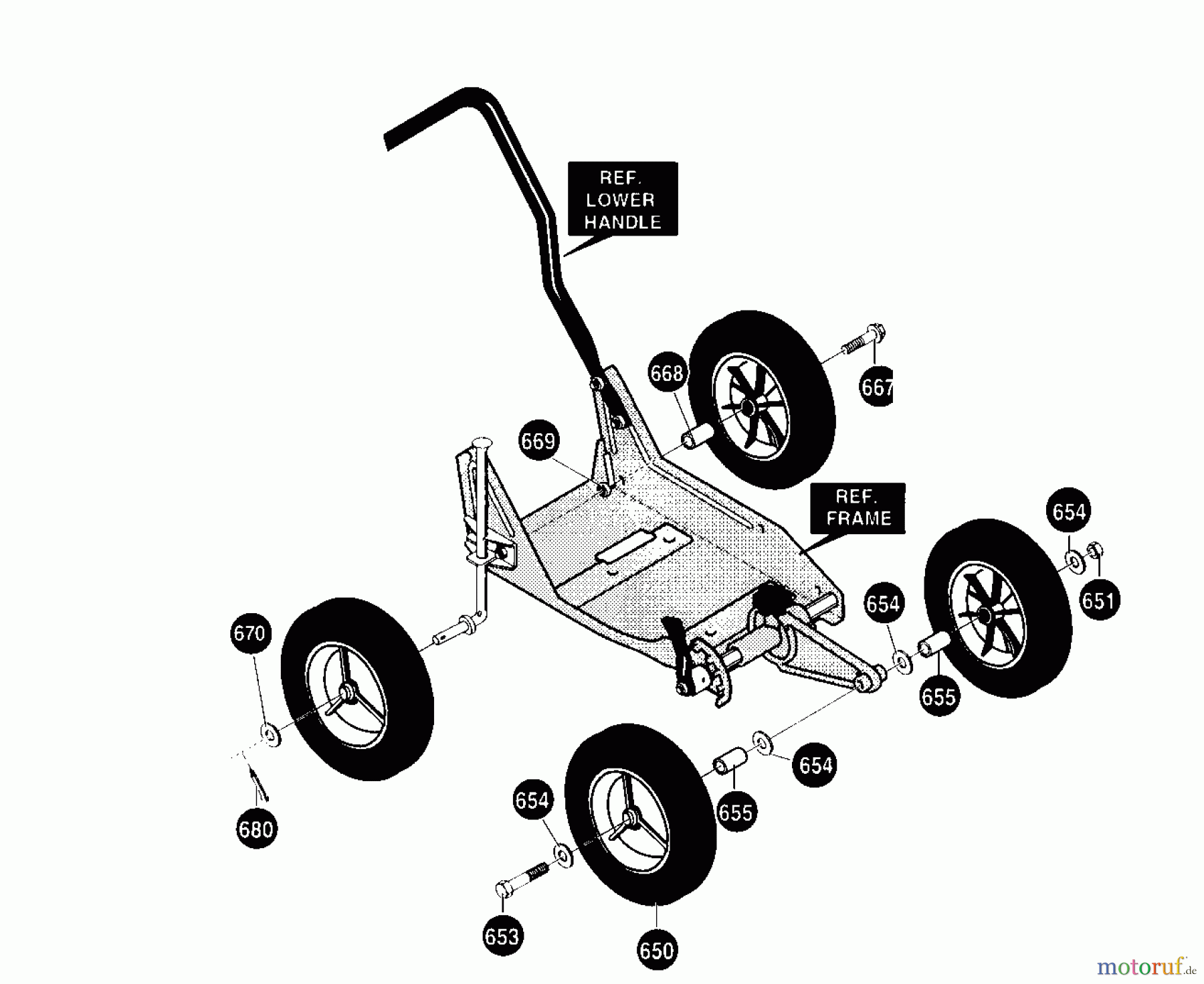 Husqvarna Kantenschneider LE 389 - Husqvarna Walk-Behind Edger (1996-11 to 2002-12) Tire Assembly