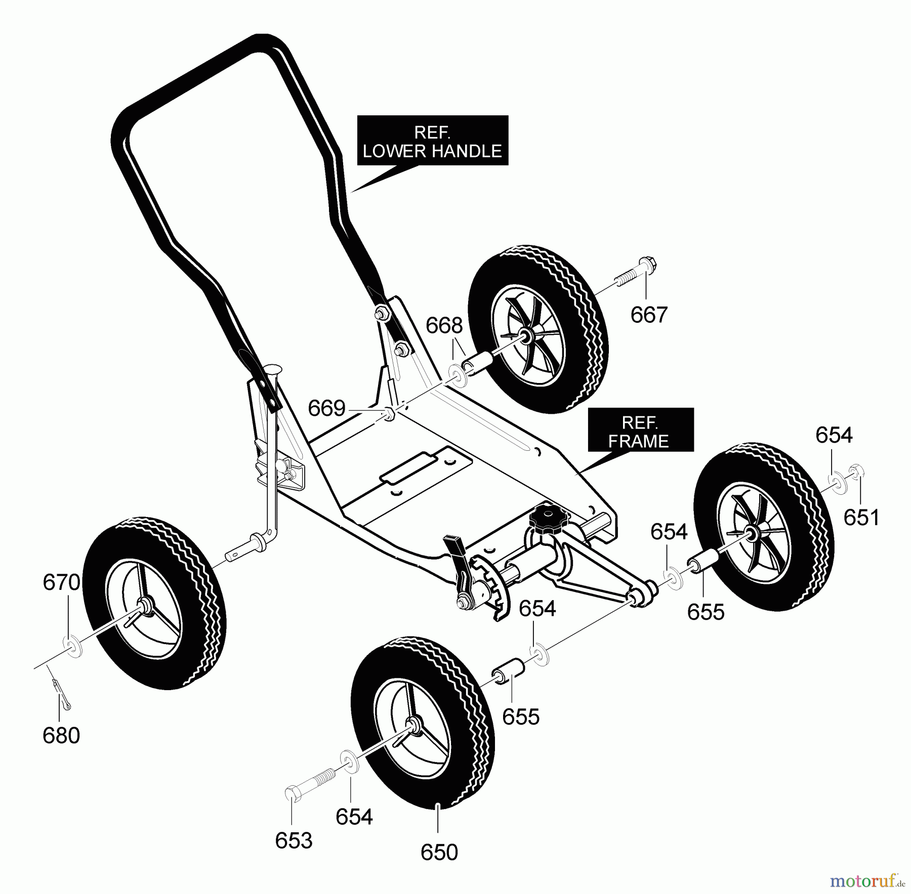 Husqvarna Kantenschneider LE 389 - Husqvarna Walk-Behind Edger (2003-01 to 2006-03) Wheels