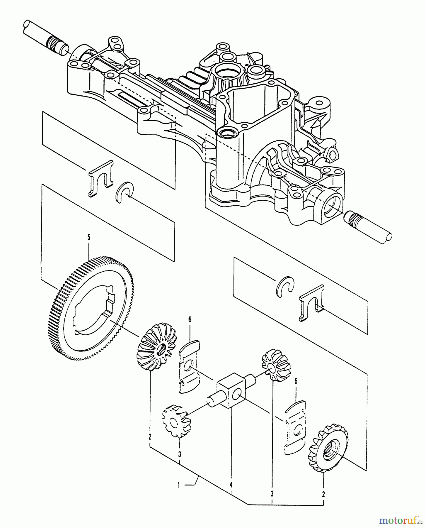 Husqvarna Motoren K 55J - Tuff Torq Transmission Diff. Gear Assy.