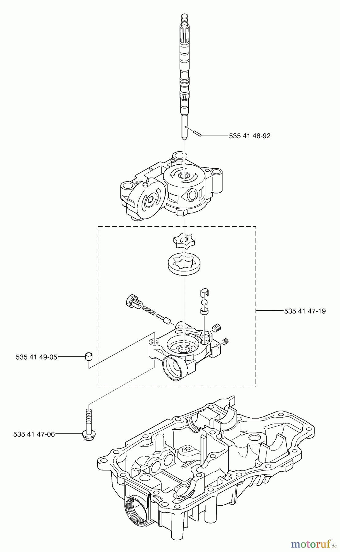  Husqvarna Motoren K 66 - Tuff Torq Transmission (2002-06 & After) Center Body