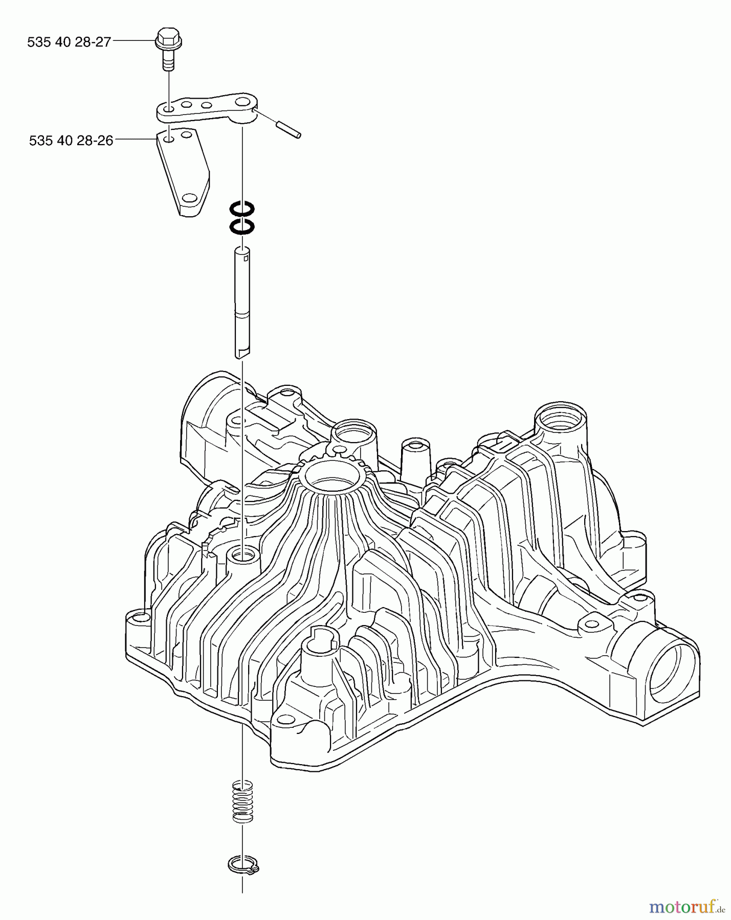 Husqvarna Motoren K 66 - Tuff Torq Transmission (2002-06 & After) Linkage