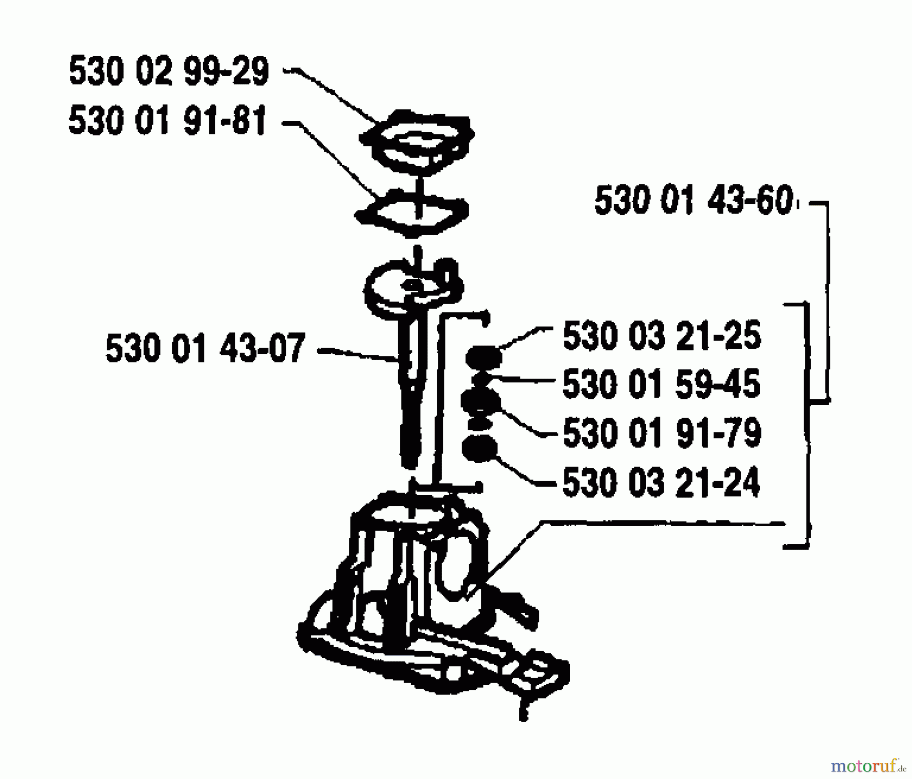 Husqvarna Heckenscheren 18 H - Husqvarna Hedge Trimmer (1992-03 to 1994-03) Crankcase/Cylinder Assembly