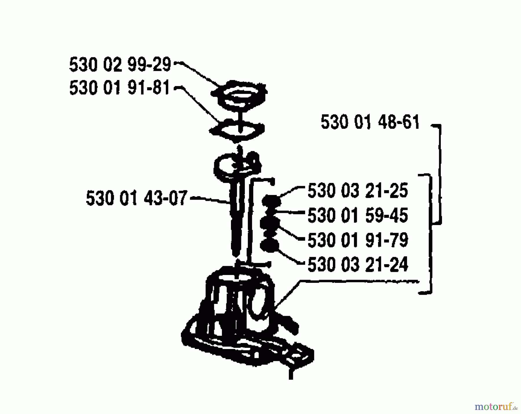 Husqvarna Heckenscheren 18 H - Husqvarna Hedge Trimmer (1994-04 to 1995-07) Crankshaft