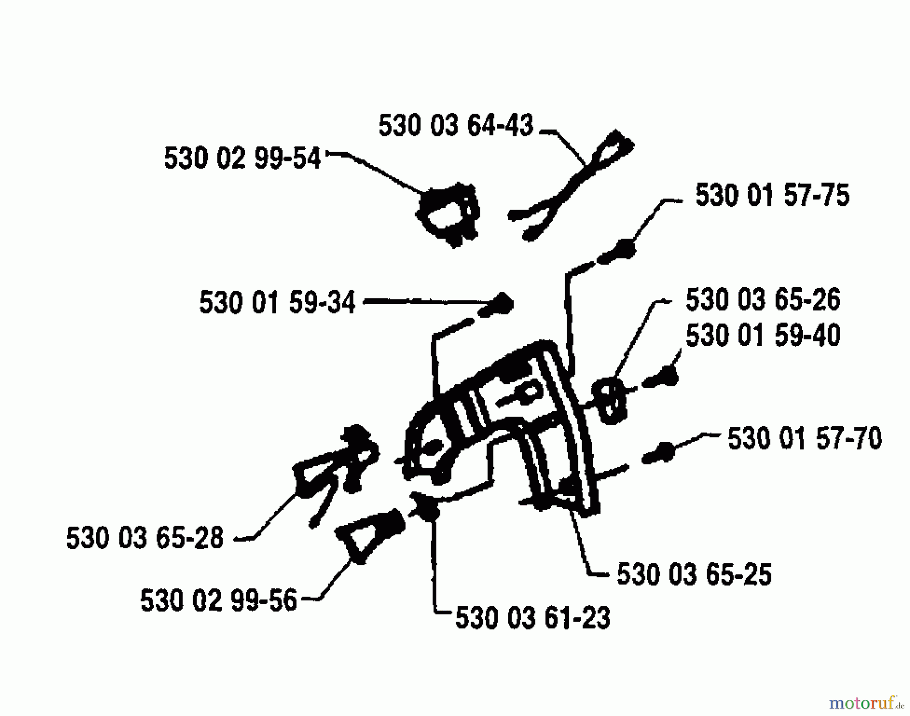 Husqvarna Heckenscheren 18 H - Husqvarna Hedge Trimmer (1994-04 to 1995-07) Outer Handle Assembly