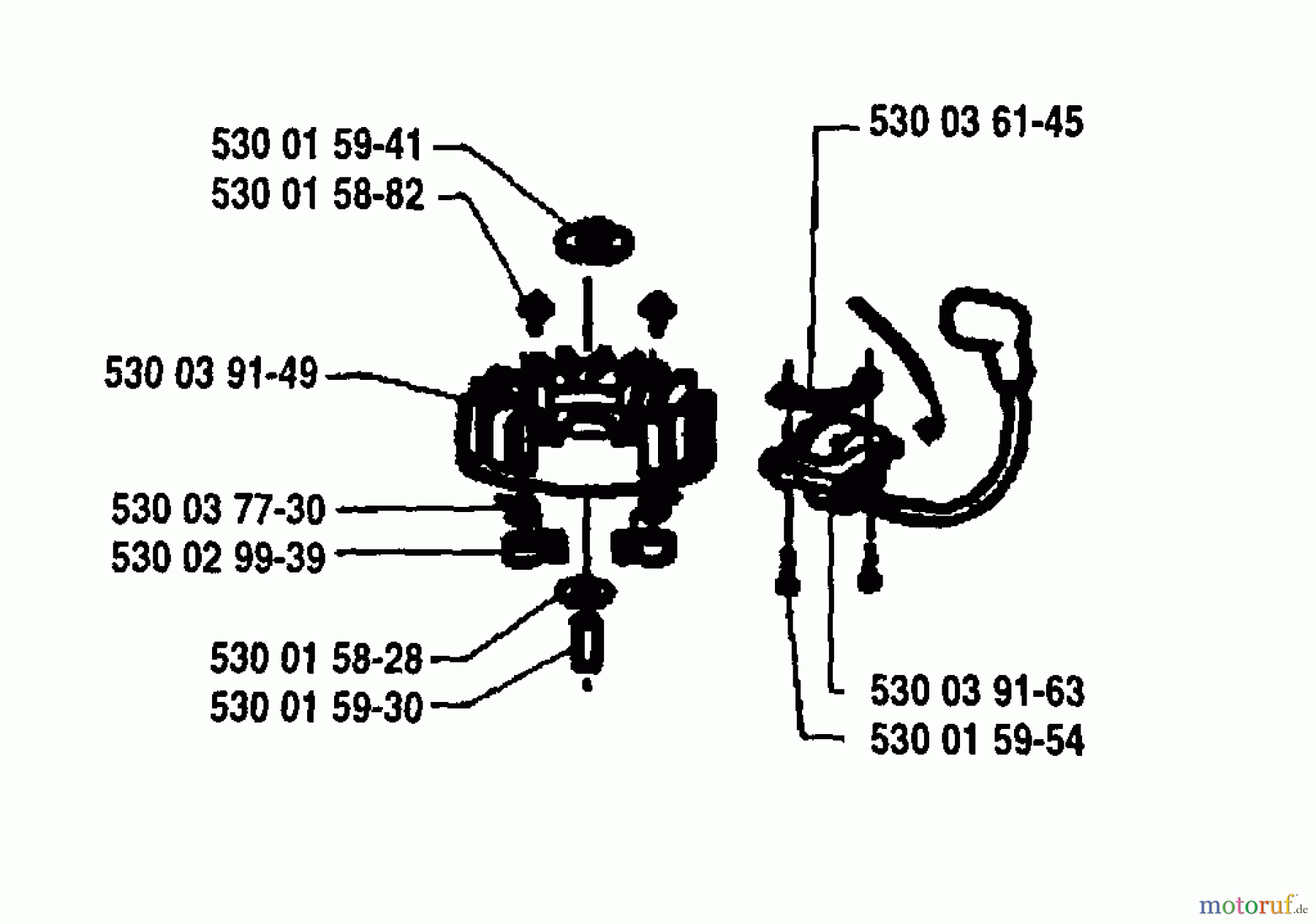  Husqvarna Heckenscheren 18 H - Husqvarna Hedge Trimmer (1995-08 to 1996-02) Ignition/Flywheel