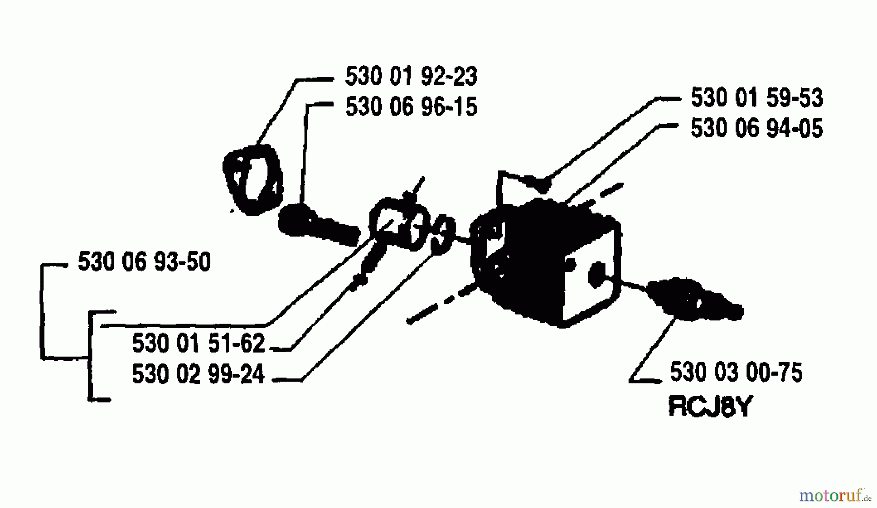 Husqvarna Heckenscheren 18 H - Husqvarna Hedge Trimmer (1995-08 to 1996-02) Piston/Cylinder