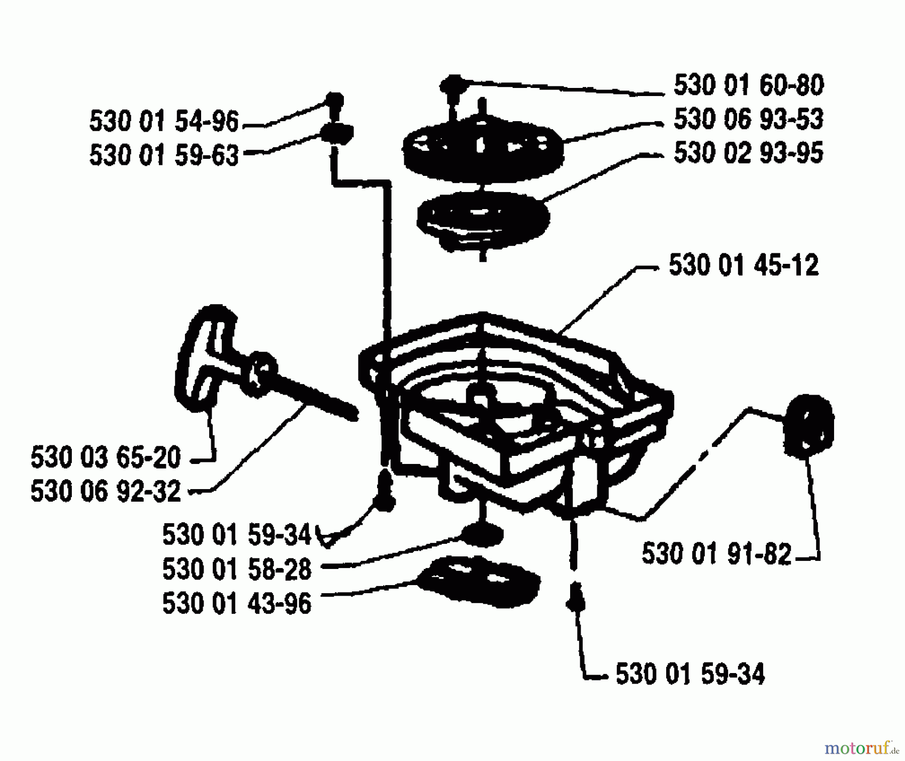 Husqvarna Heckenscheren 18 H - Husqvarna Hedge Trimmer (1995-08 to 1996-02) Starter