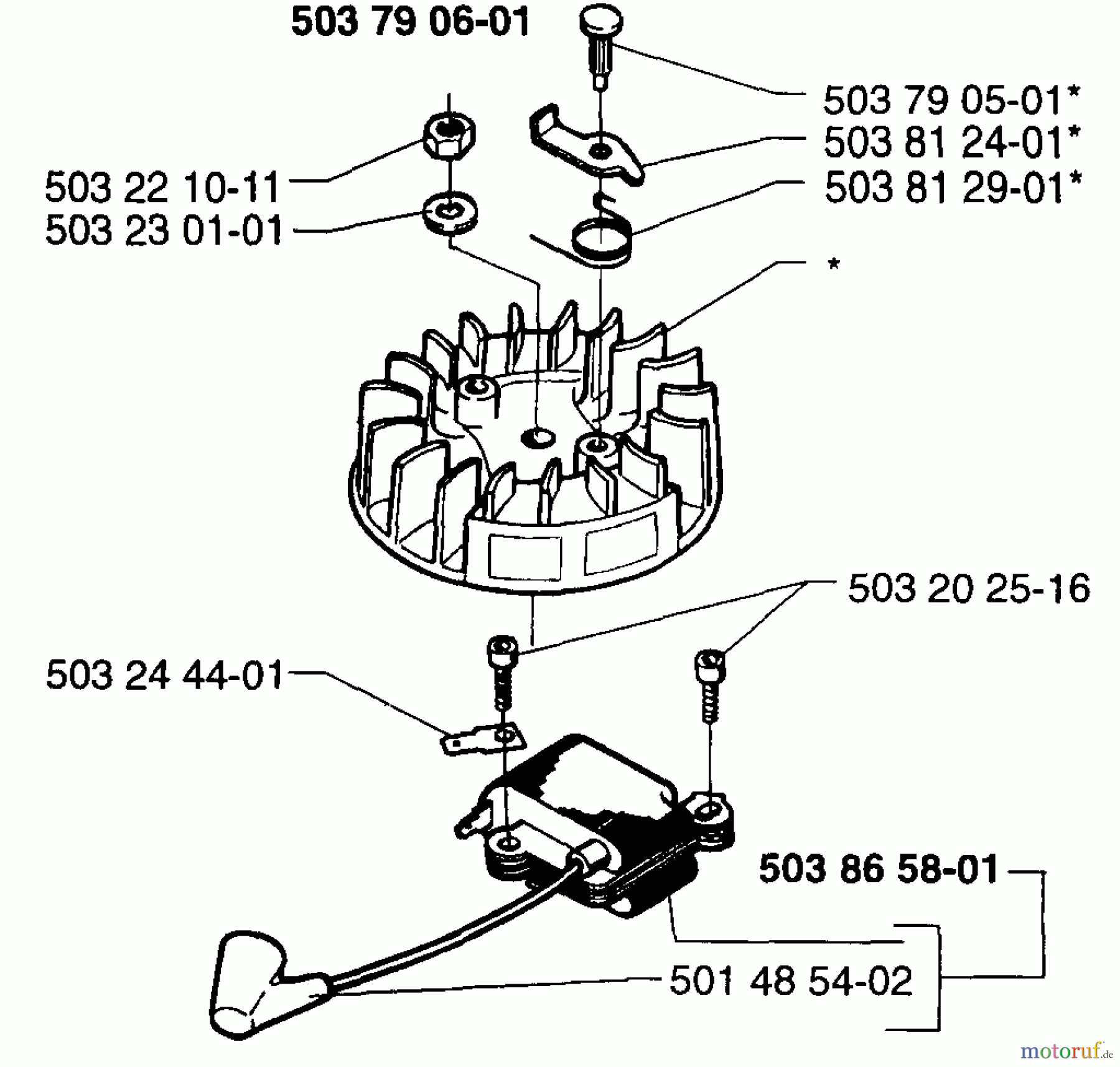 Husqvarna Heckenscheren 225 H - Husqvarna Hedge Trimmer (1997-02 & After) Ignition/Flywheel