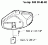 Husqvarna Trimmer Heads (1999-06 & After) Ersatzteile Guard (322R/325R-X)