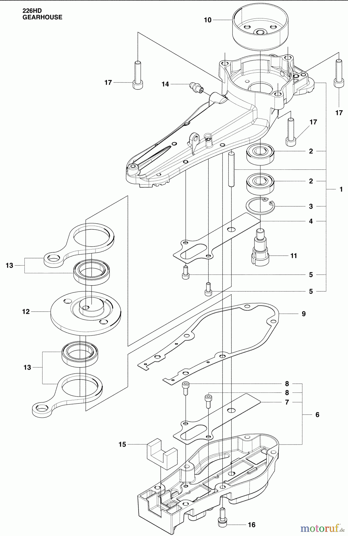 Husqvarna Heckenscheren 226 HD 60 S - Husqvarna Hedge Trimmer (2009-01 & After) Gearhouse