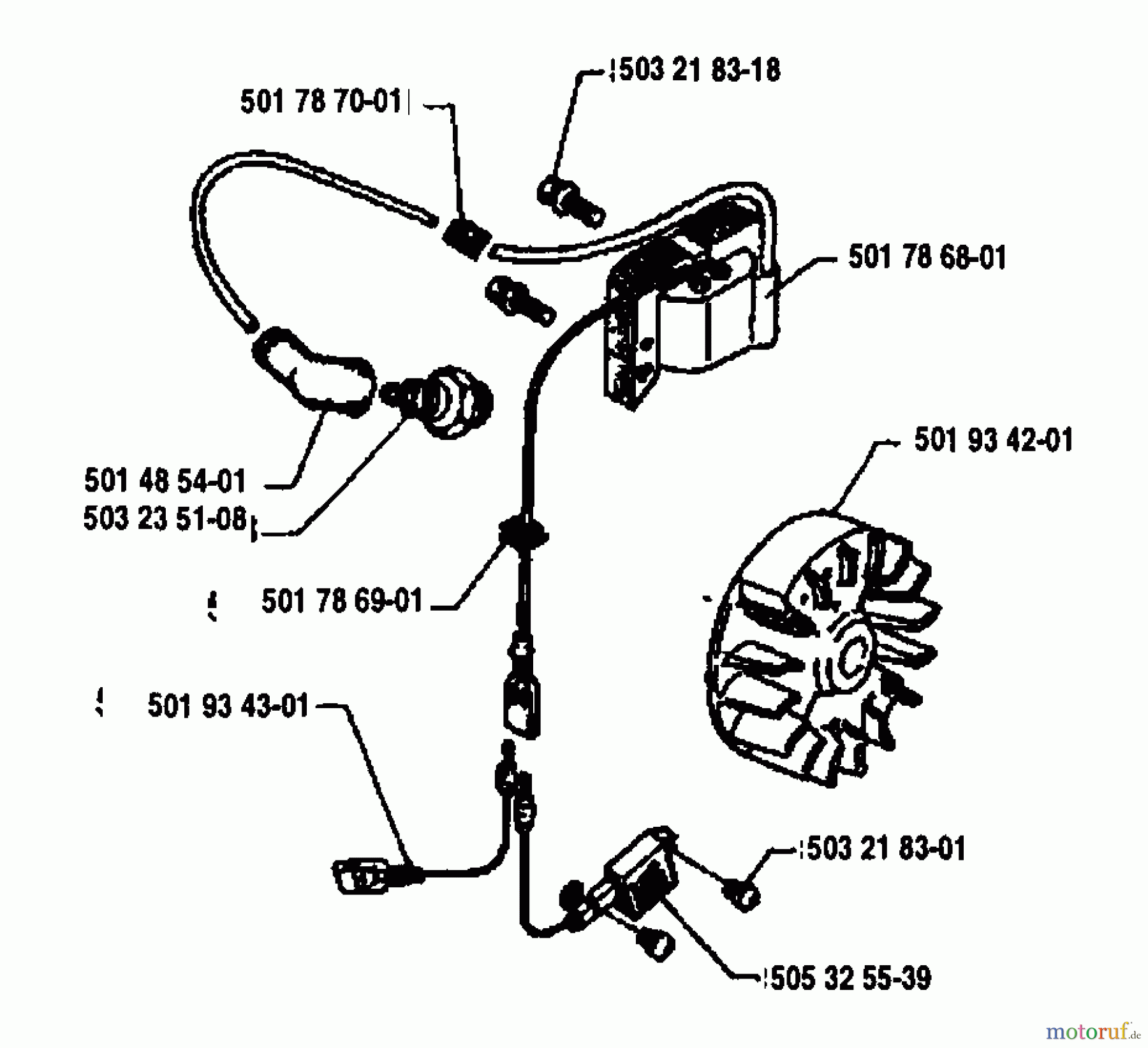 Husqvarna Heckenscheren 24 H - Husqvarna Hedge Trimmer (1992-04 & After) Ignition/Flywheel
