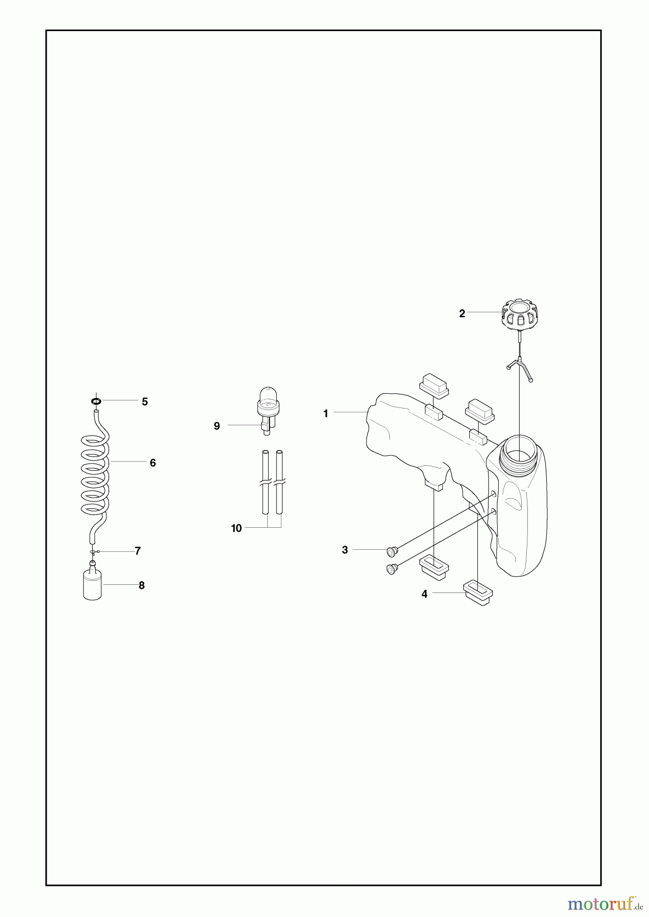 Husqvarna Heckenscheren 323 HD 60 - Husqvarna Hedge Trimmer (2009-02 & After) Fuel Tank