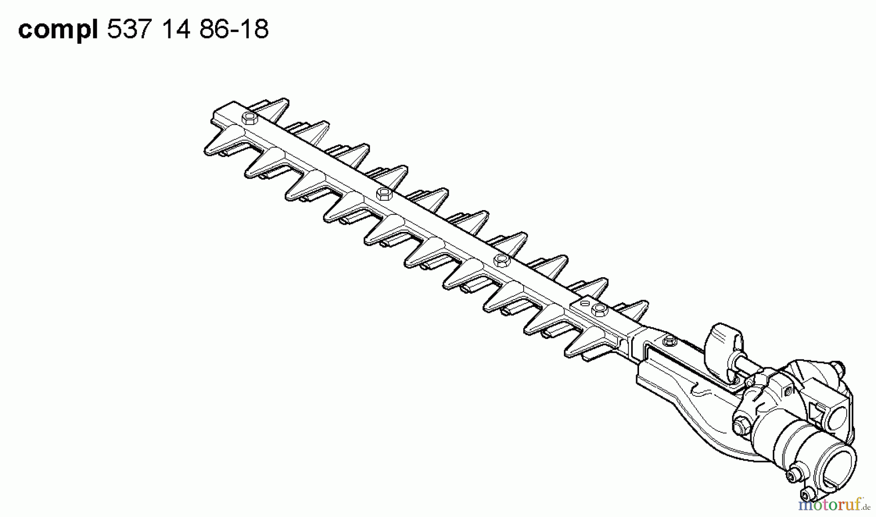 Husqvarna Heckenscheren 325 HDA 55X - Husqvarna Hedge Trimmer (2005-09 to 2005-09) Cutting Assy.
