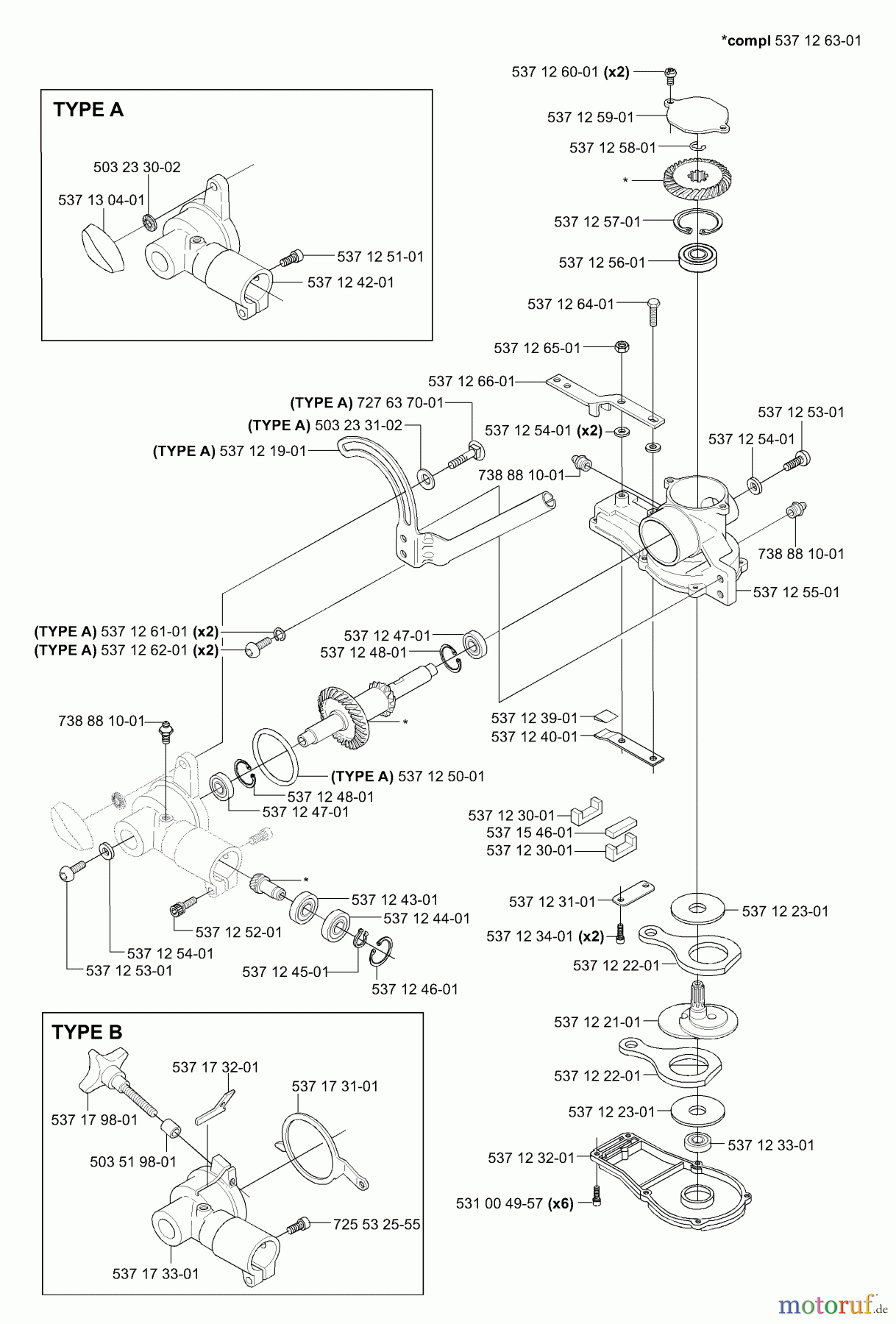 Husqvarna Heckenscheren 325 HE 3 - Husqvarna Hedge Trimmer (2001-05 & After) Gearbox Assy.