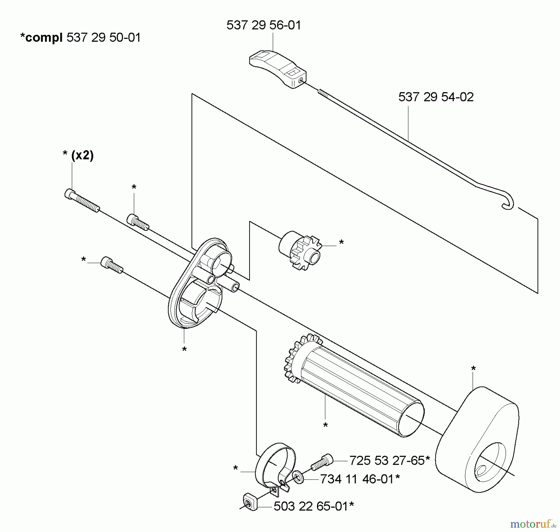 Husqvarna Heckenscheren 325 HE 4X - Husqvarna Hedge Trimmer (2005-09 to 2005-09) Adjustment Handle