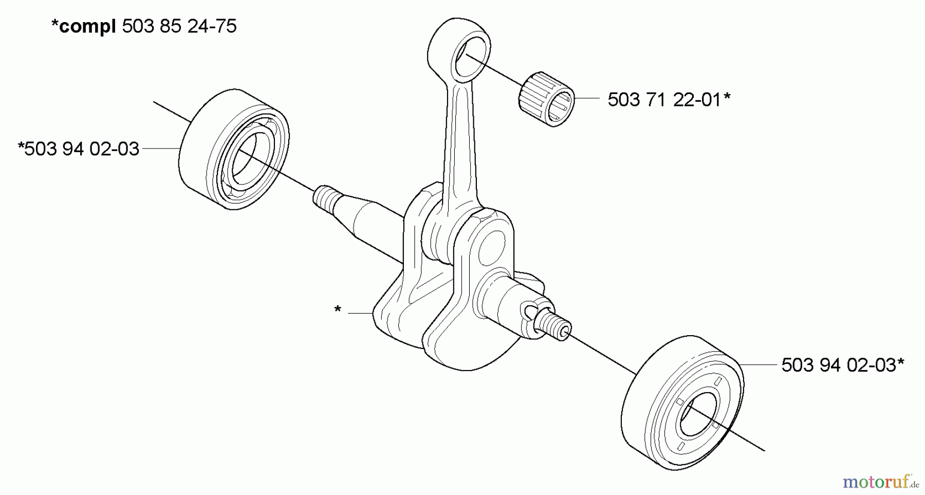 Husqvarna Heckenscheren 325 HE 4X - Husqvarna Hedge Trimmer (2005-09 to 2005-09) Crankshaft