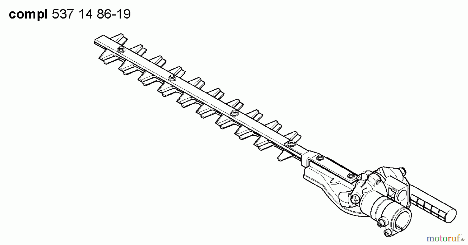 Husqvarna Heckenscheren 325 HE 4X - Husqvarna Hedge Trimmer (2005-09 to 2005-09) Cutting Assy.