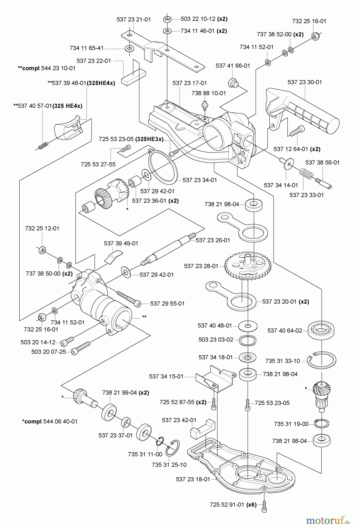 Husqvarna Heckenscheren 325 HE 4X - Husqvarna Hedge Trimmer (2007-01 & After) Gear Box