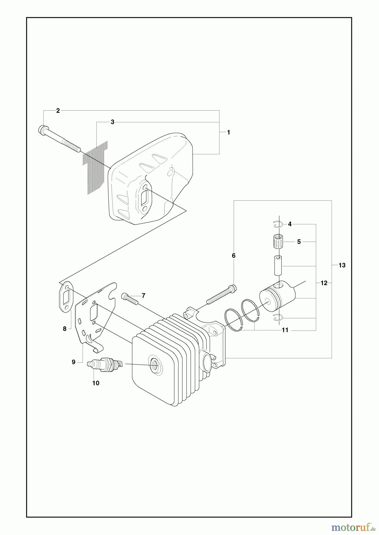 Husqvarna Heckenscheren 325 HS 99X - Husqvarna Hedge Trimmer (2008-05 & After) Muffler
