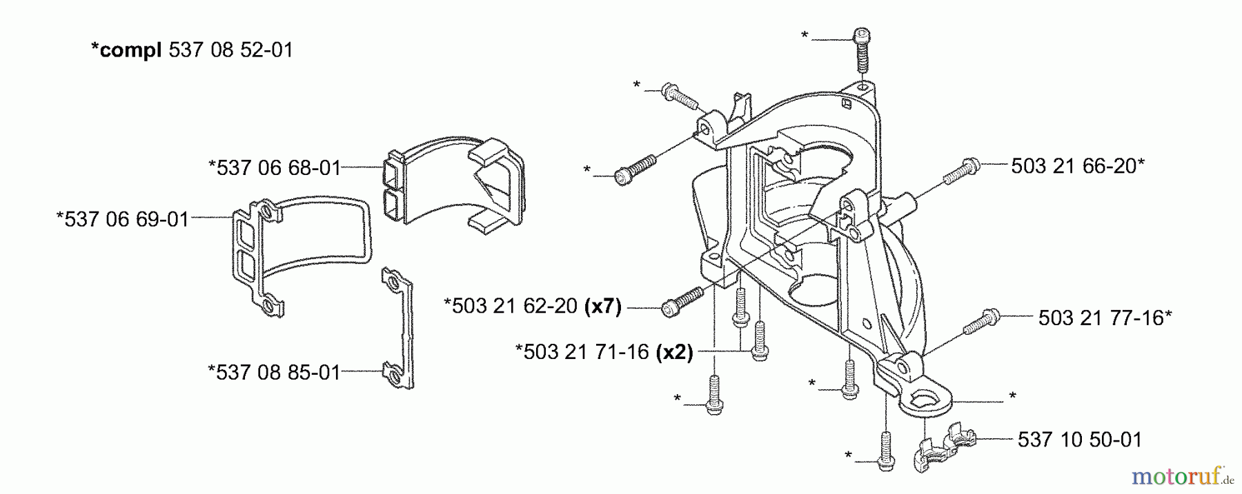 Husqvarna Heckenscheren 326 HD 75X - Husqvarna Hedge Trimmer (2003-01 to 2006-06) Crankcase