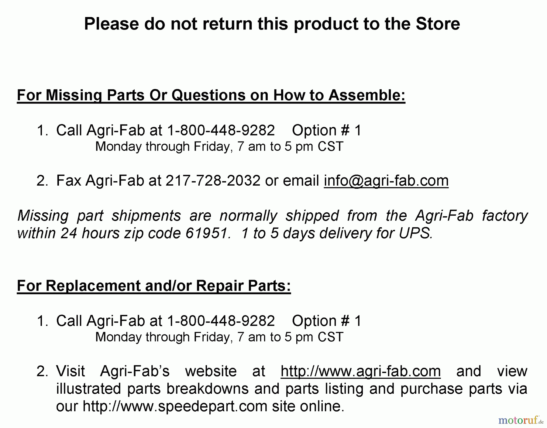 Husqvarna Zubehör, Rasenmäher / Mäher 45-03731 - Husqvarna DSS Deluxe Sun Shade (2006-03 & After) Agri - Fab Parts Information